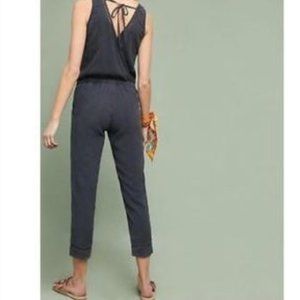 Anthropologie Cloth and Stone Charcoal Grey Jumpsuit Size Medium Onesie Summer